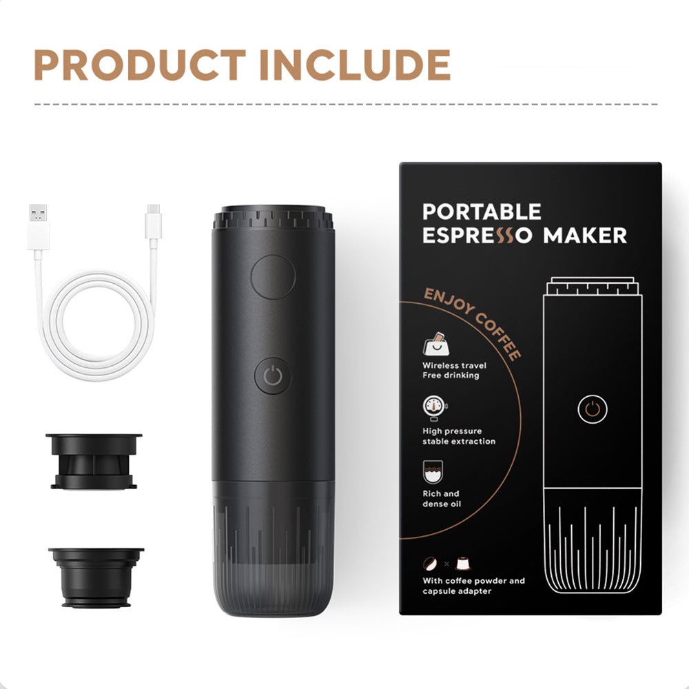 Wireless Heating Portable Coffee Maker Fully Automatic Espresso Capsule Machine