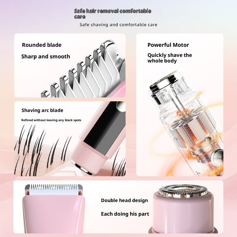Hair Removal Device Women's Double-headed Lady Shaver Private Pubic Hair