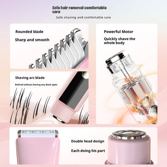 Hair Removal Device Women's Double-headed Lady Shaver Private Pubic Hair