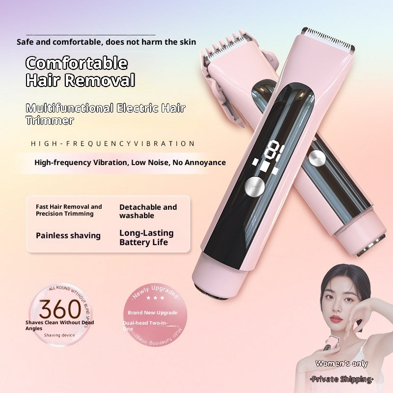 Hair Removal Device Women's Double-headed Lady Shaver Private Pubic Hair
