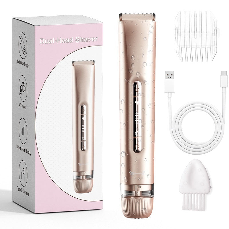 Hair Removal Device Women's Double-headed Lady Shaver Private Pubic Hair